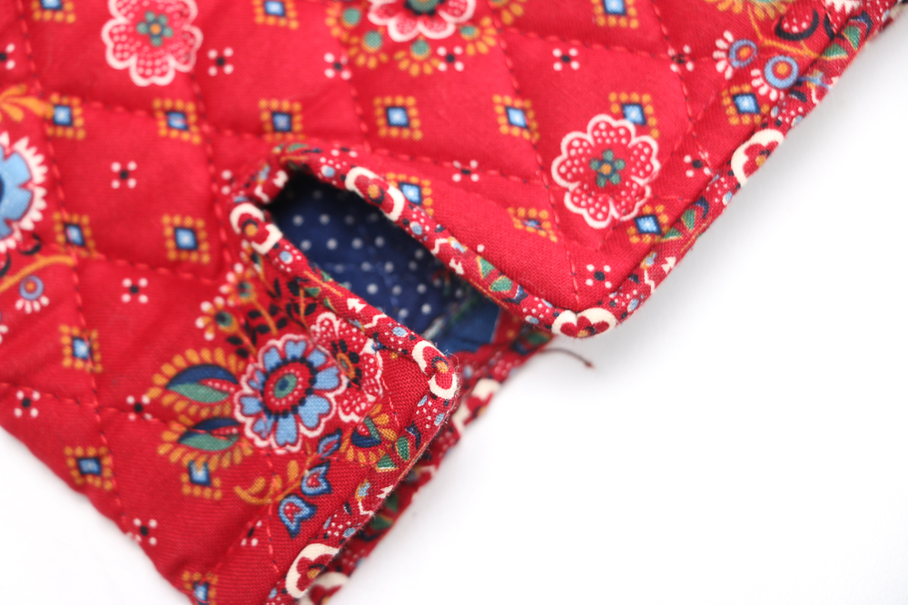 1980s Vera Bradley "Provincial Red" Quilted Jacket and Handbag