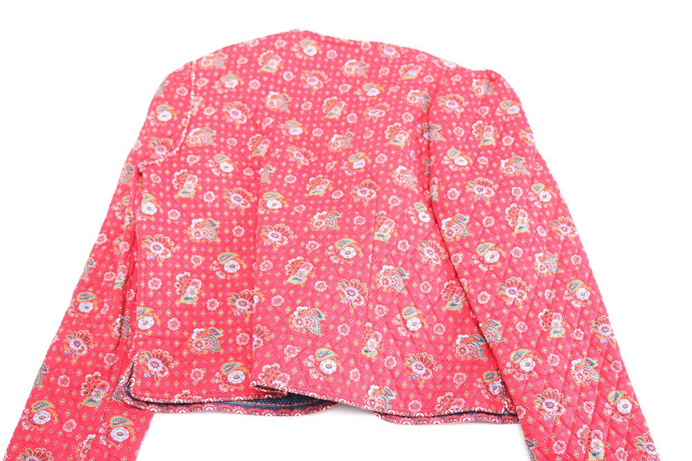 1980s Vera Bradley "Provincial Red" Quilted Jacket and Handbag