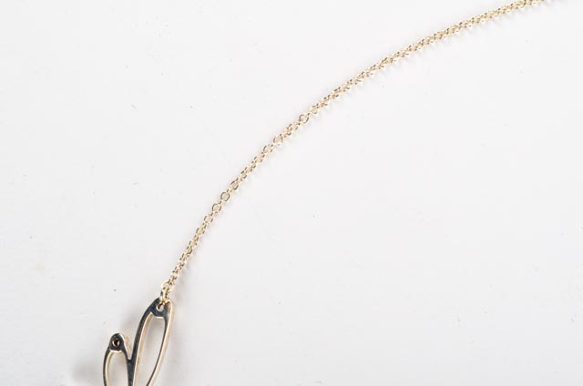 Tiffany & Co Sterling and Diamond Dragonfly Necklace