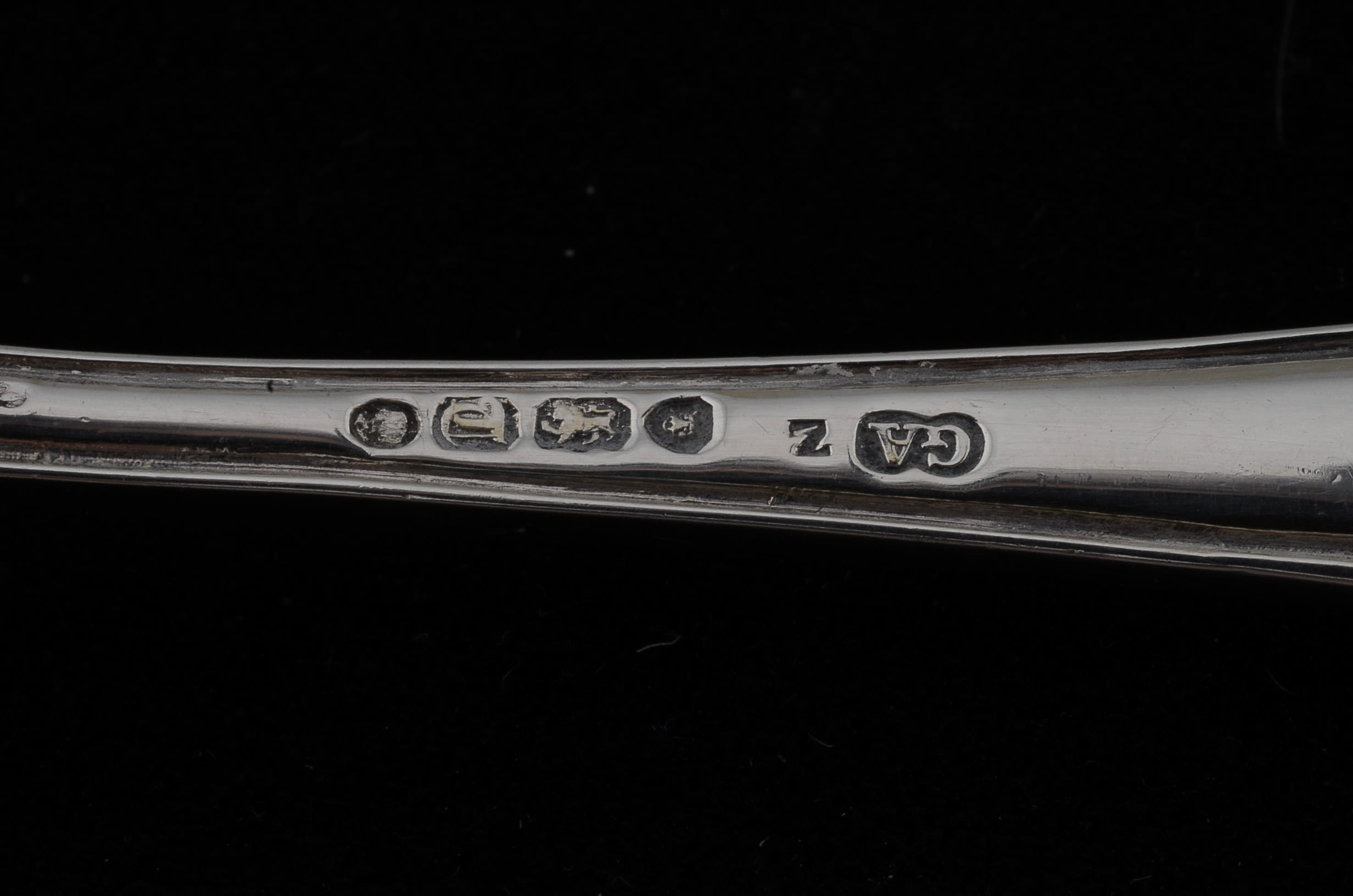 Antique English George William Adams Sterling Silver Tea Strainer Spoon