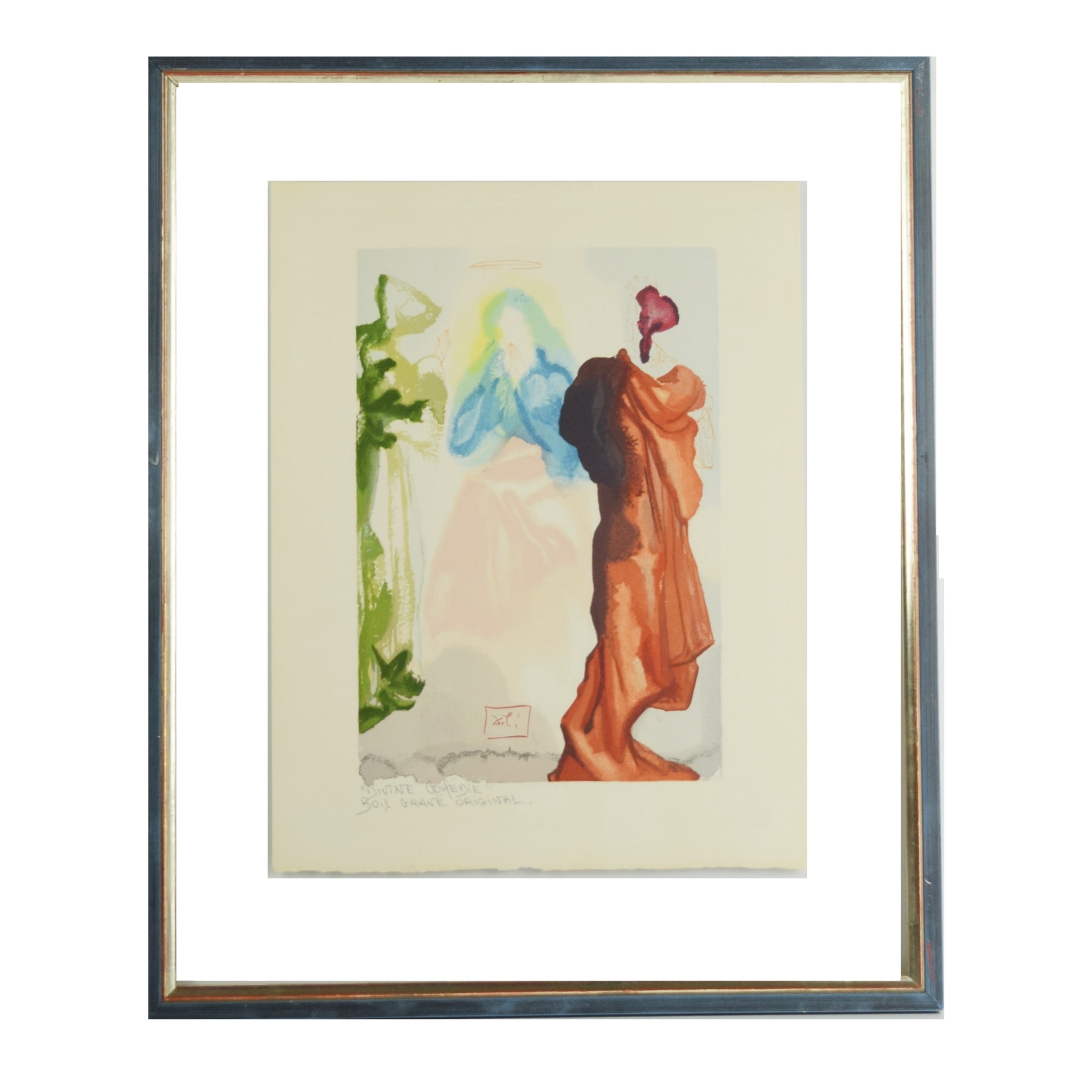 Salvador Dali's Bois Grave "St. Bernard's Prayer to the Virgin" from the "Divine Comedy", Published 1964