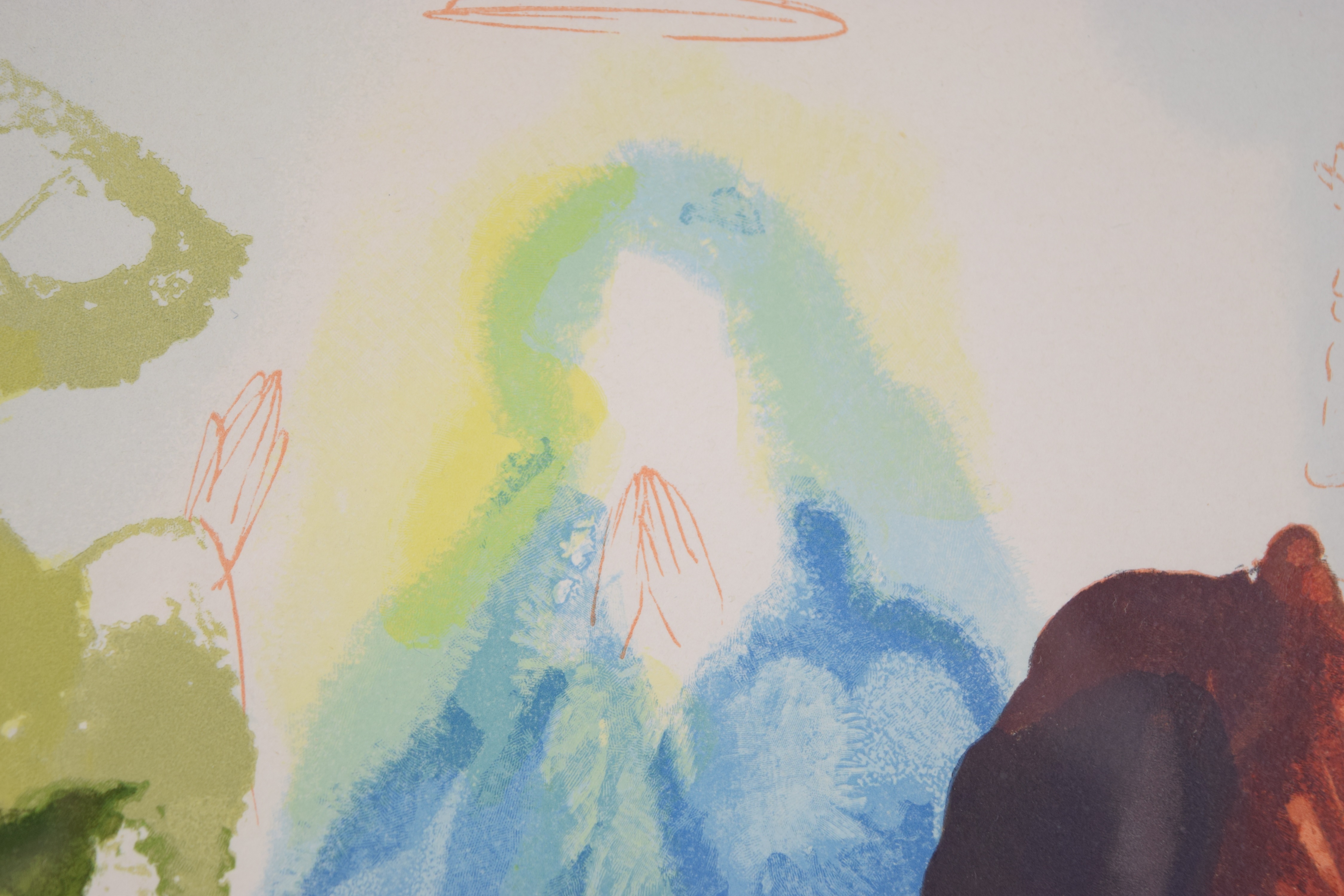 Salvador Dali's Bois Grave "St. Bernard's Prayer to the Virgin" from the "Divine Comedy", Published 1964