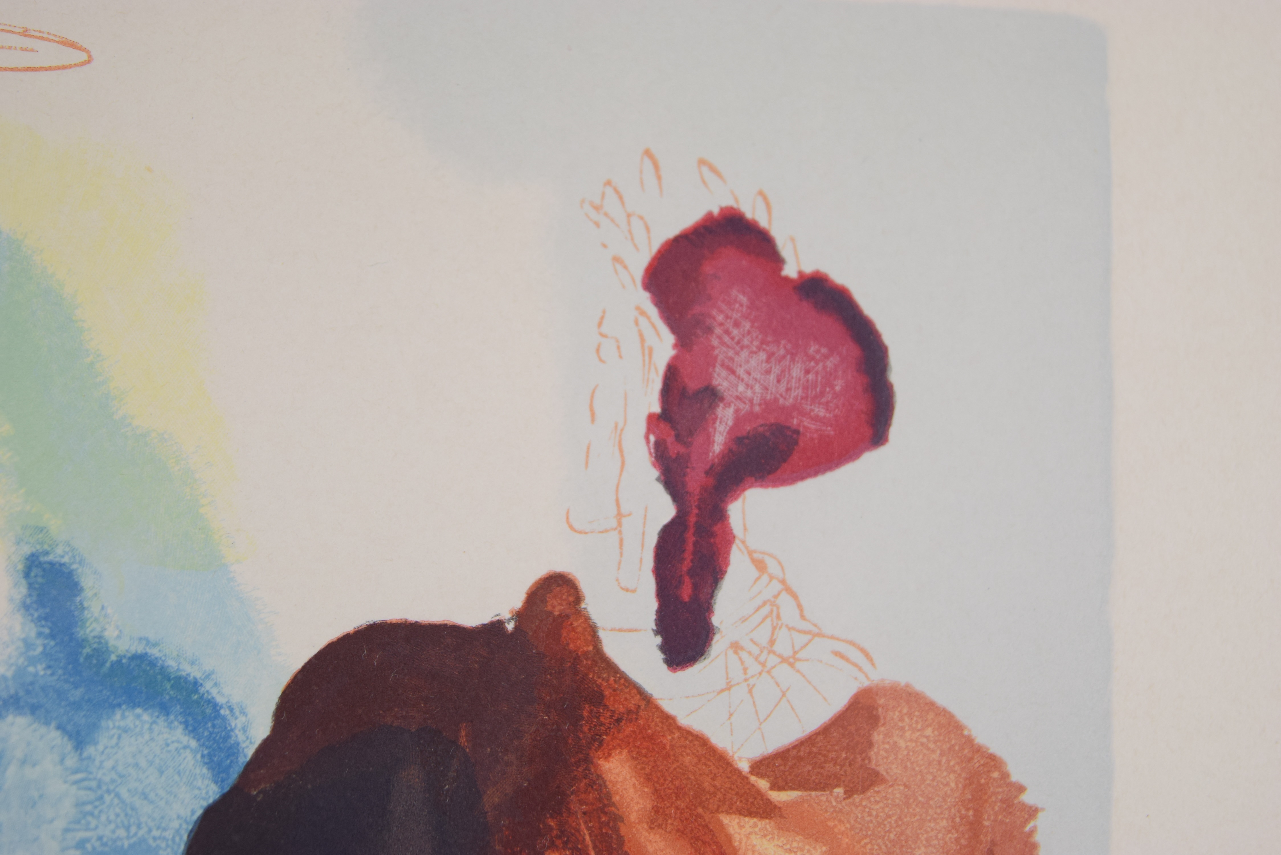 Salvador Dali's Bois Grave "St. Bernard's Prayer to the Virgin" from the "Divine Comedy", Published 1964