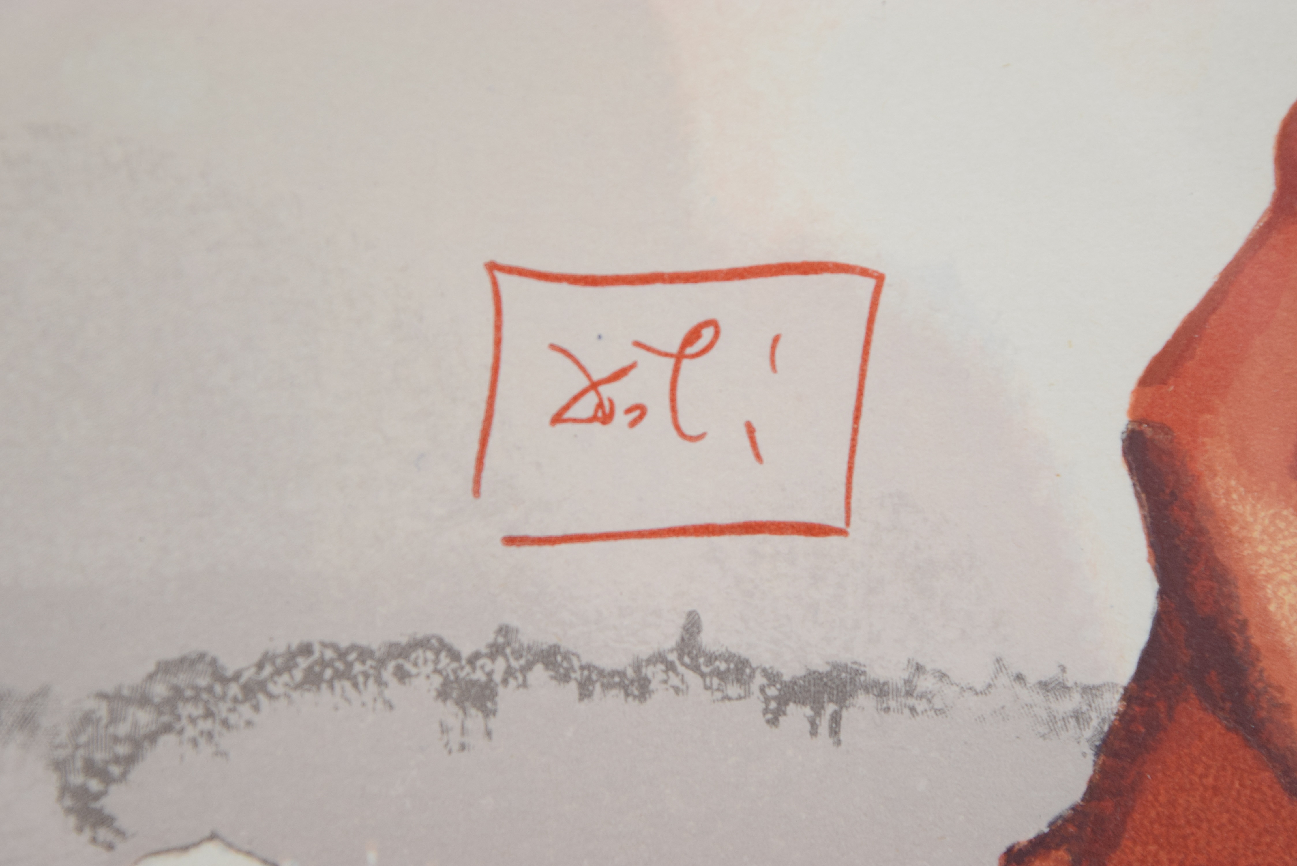 Salvador Dali's Bois Grave "St. Bernard's Prayer to the Virgin" from the "Divine Comedy", Published 1964