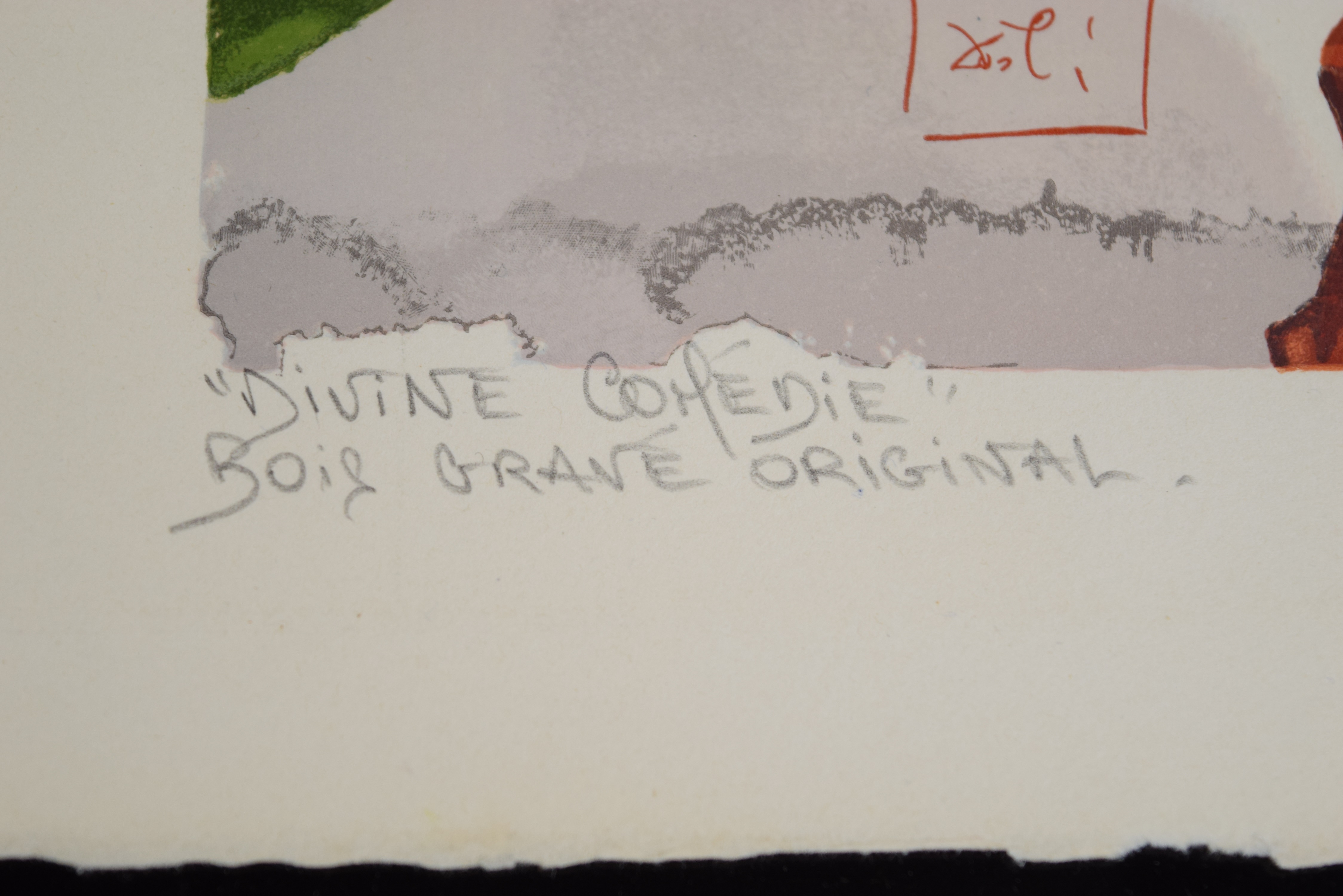 Salvador Dali's Bois Grave "St. Bernard's Prayer to the Virgin" from the "Divine Comedy", Published 1964