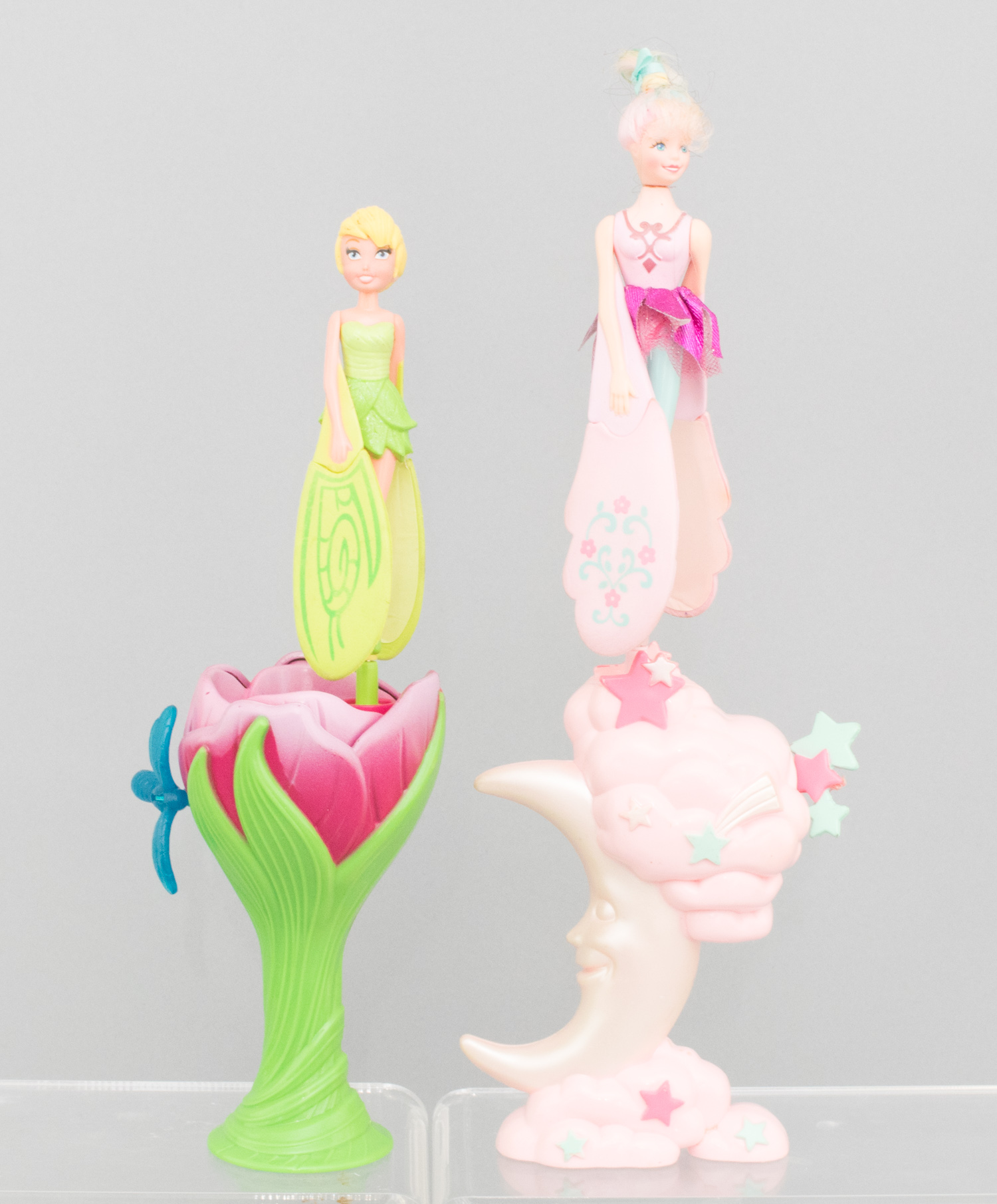 Nine 1990s-2000s Sky Dancers Toys