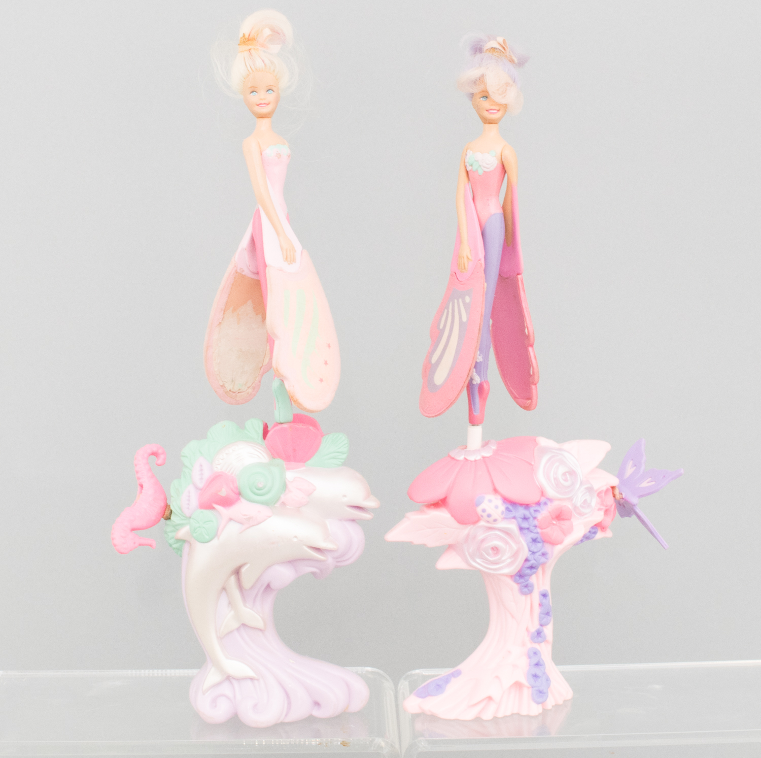 Eleven 1990s-2000s Sky Dancers with Extra Fliers