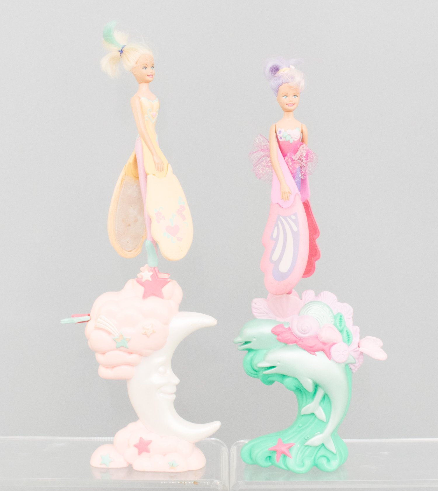 Eleven 1990s-2000s Sky Dancers with Extra Fliers