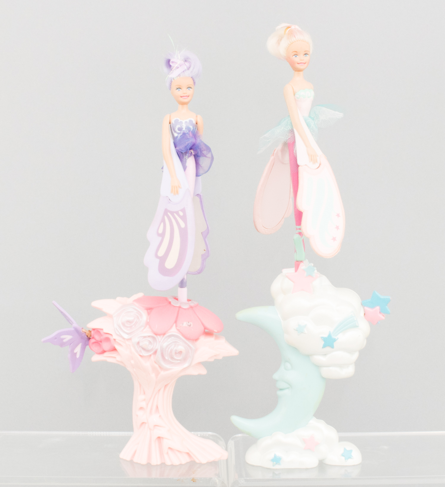 Eleven 1990s-2000s Sky Dancers with Extra Fliers