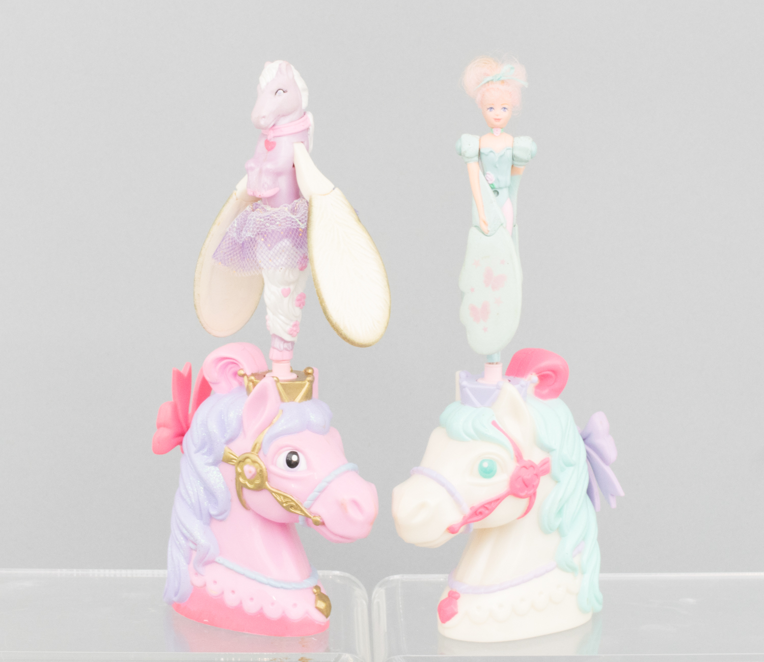 Eleven 1990s-2000s Sky Dancers with Extra Fliers