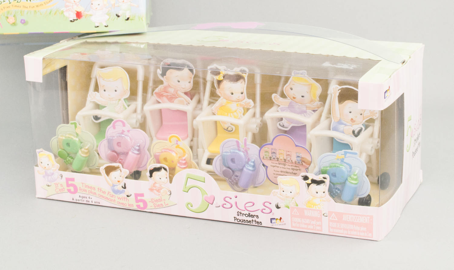 5-Sies Ferris Wheel, Stroller and Crib Playsets in Unopened Packaging