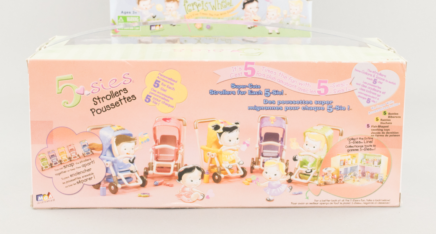 5-Sies Ferris Wheel, Stroller and Crib Playsets in Unopened Packaging