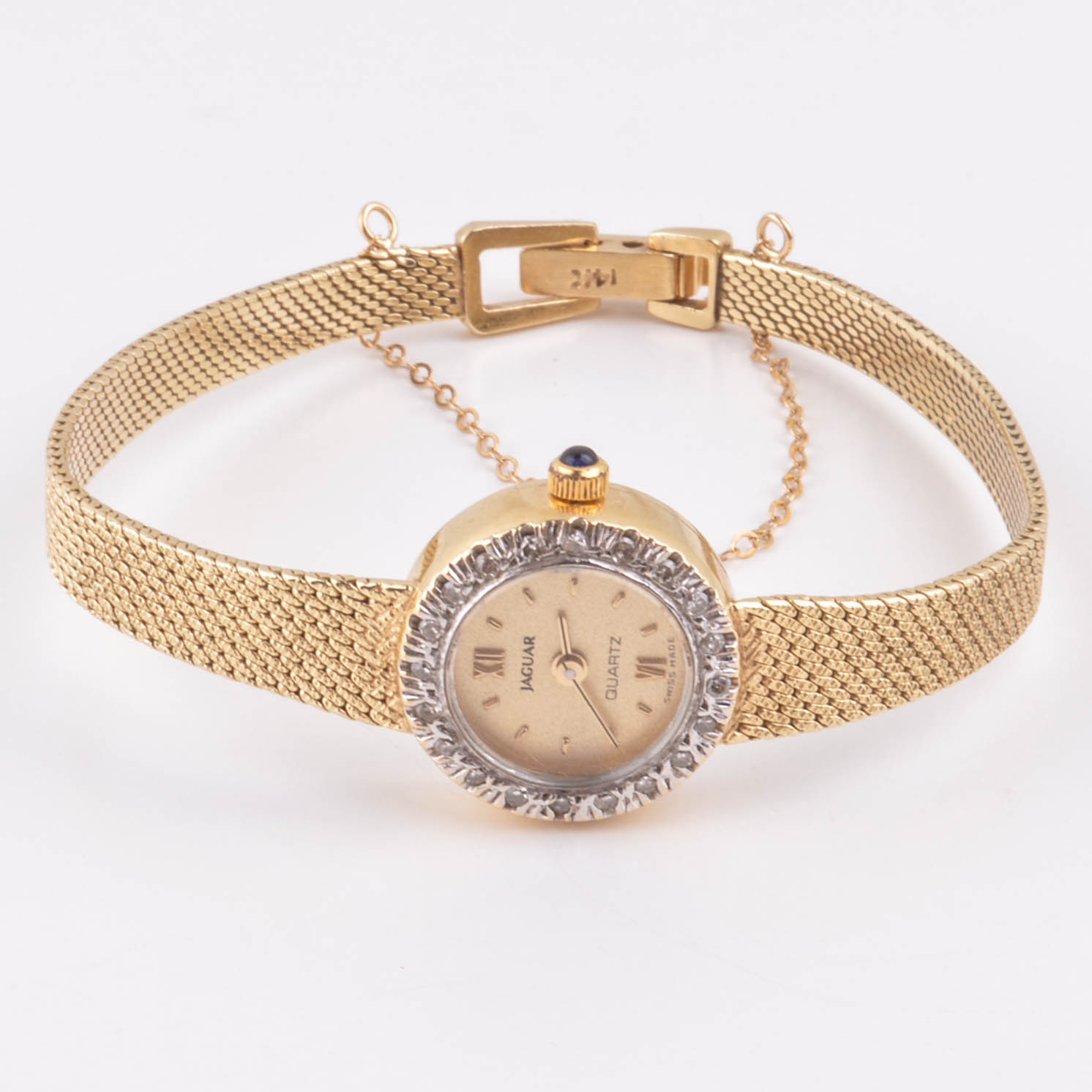 Women's Jaguar 14K Yellow Gold and Diamond Swiss-Made Watch