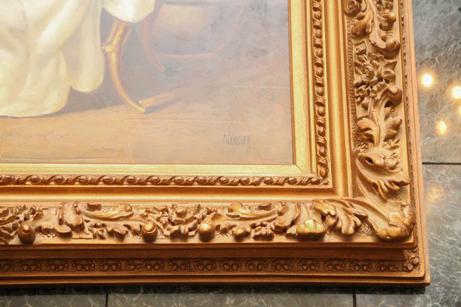 Original Still Life Oil Painting Signed "Vargas"