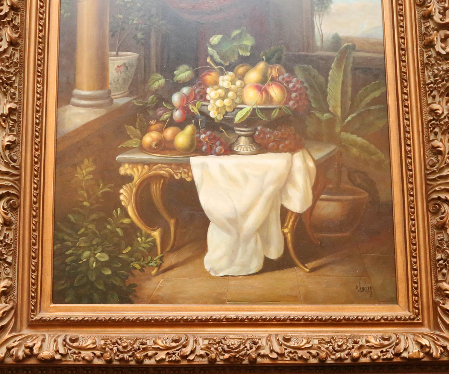Original Still Life Oil Painting Signed "Vargas"
