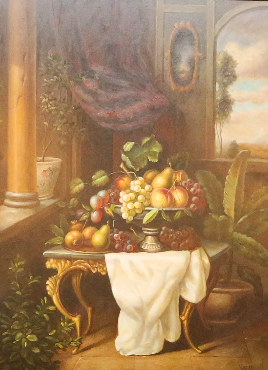 Original Still Life Oil Painting Signed "Vargas"