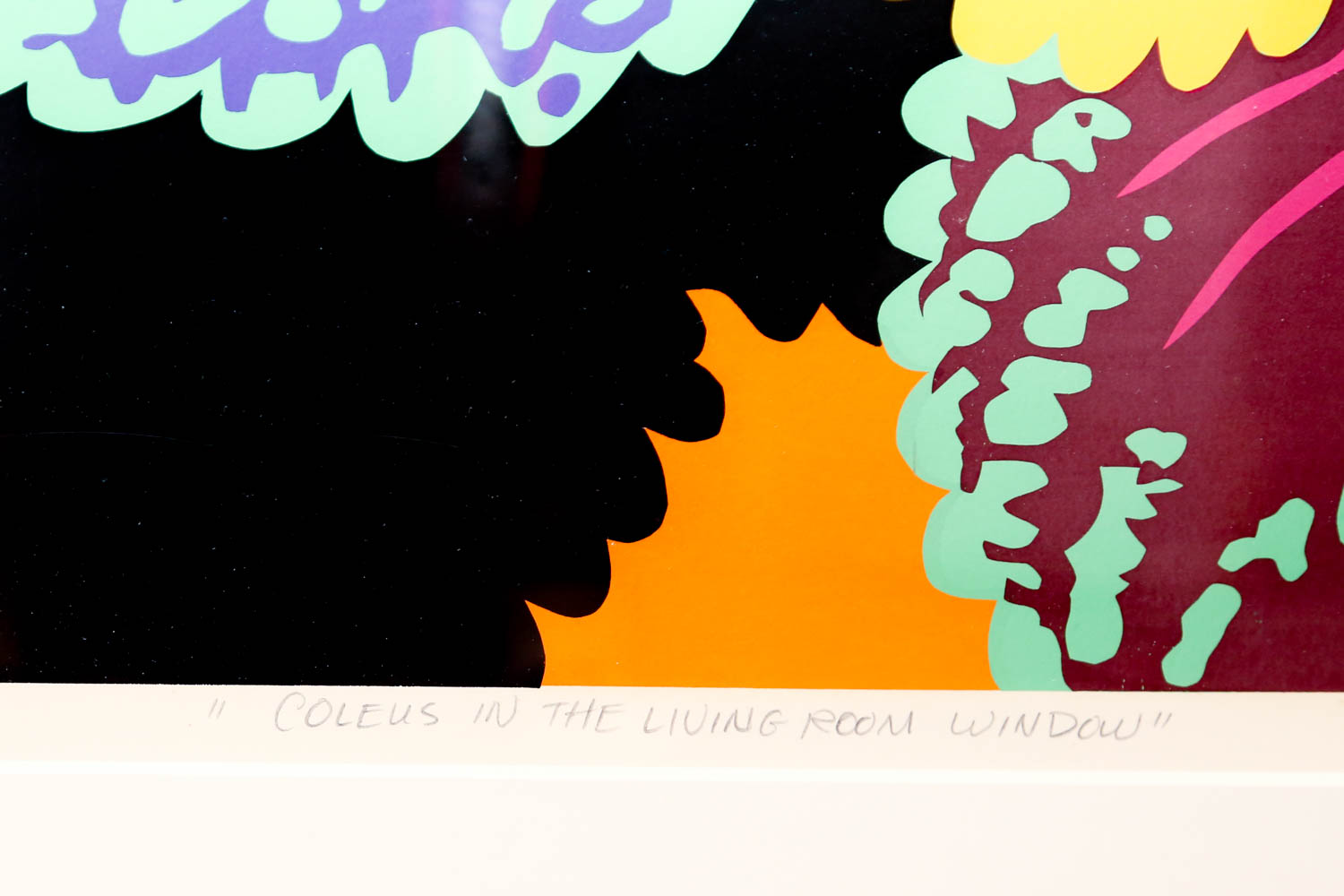 Joseph Craig English "Coleus In Living Room Window" Signed Limited Edition Screenprint