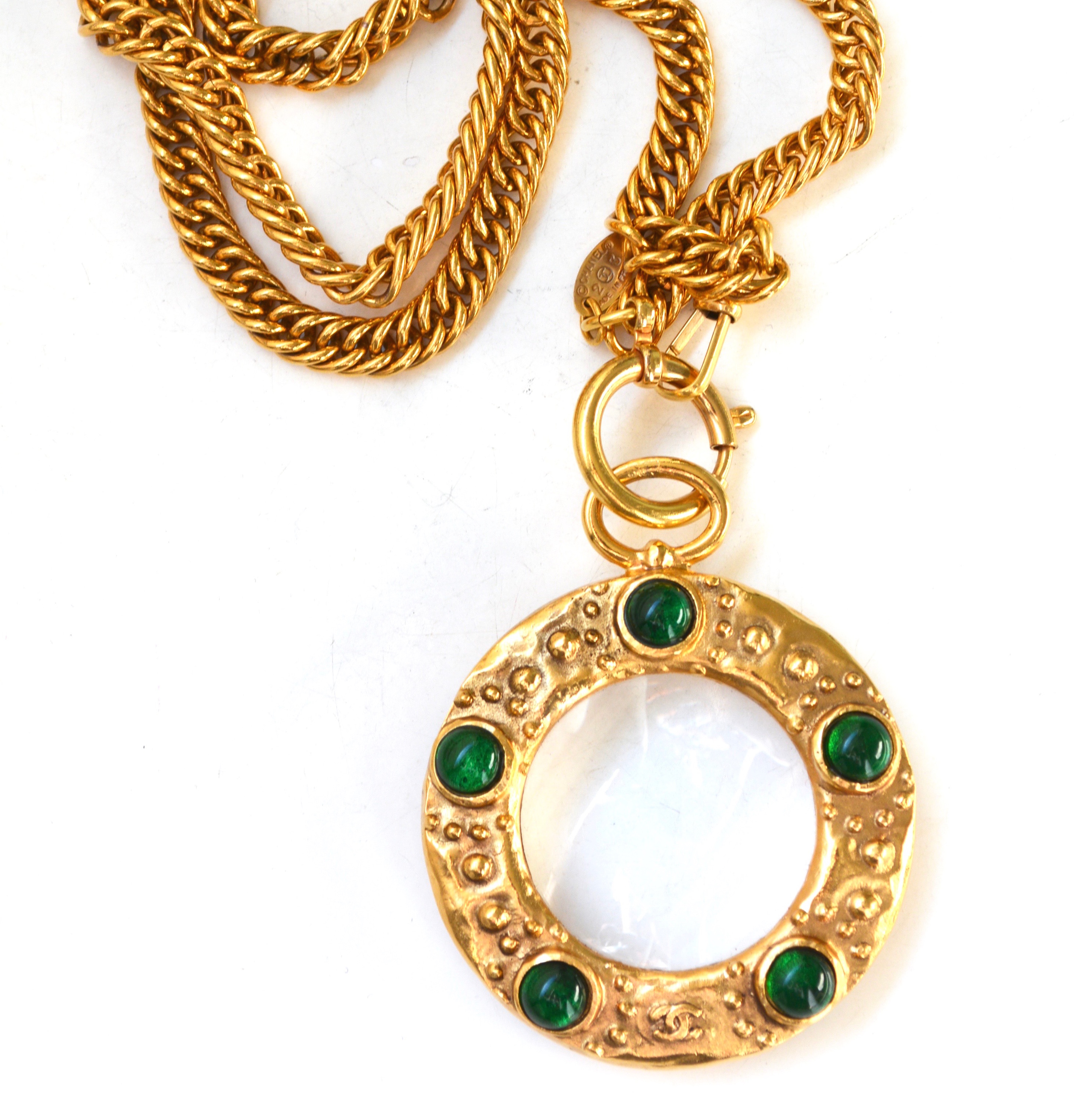 Chanel Magnifying Glass Pendant Necklace