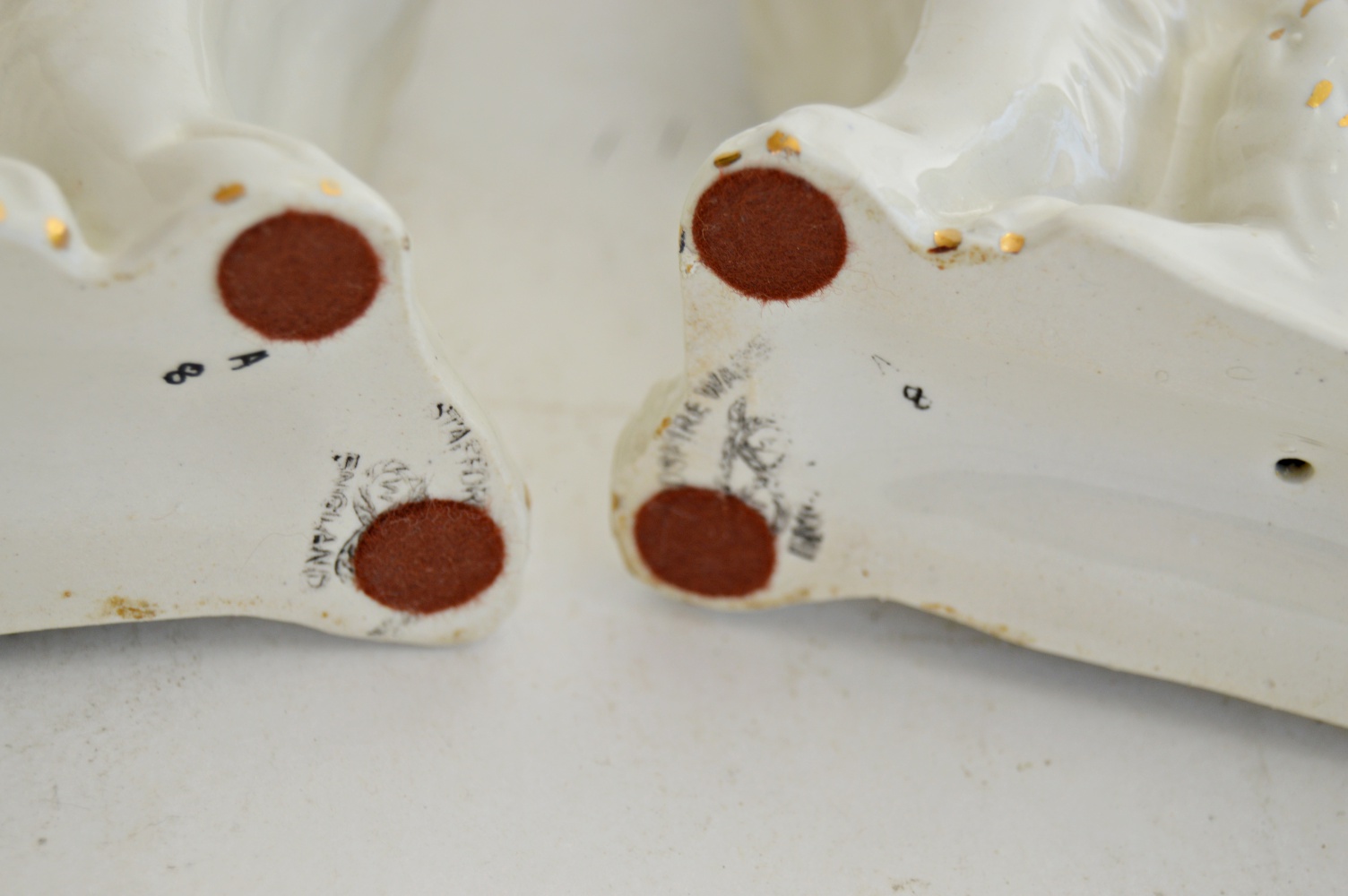 Antique Staffordshire China Dogs