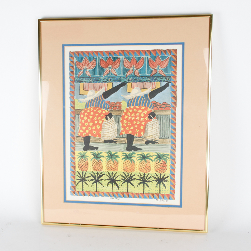 Offset Lithography by Ml. Etre Titled "Run Mout"