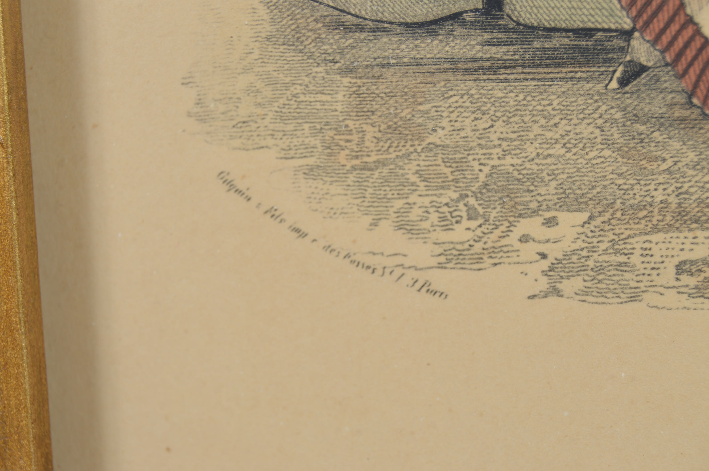 Framed Hand Tinted Etchings Of Parisian Fashions