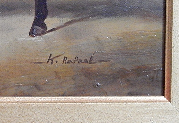 K. Rafael Signed Original Oil on Canvas