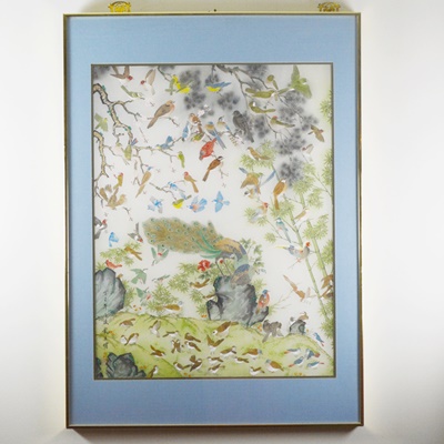 Master Chinese Painter Johnny Lung Bird Painting