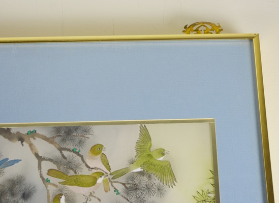 Master Chinese Painter Johnny Lung Bird Painting