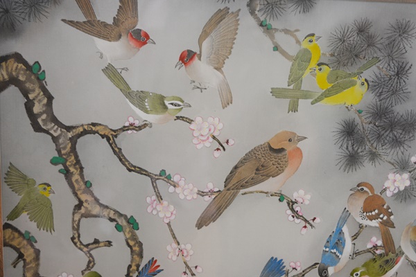 Master Chinese Painter Johnny Lung Bird Painting