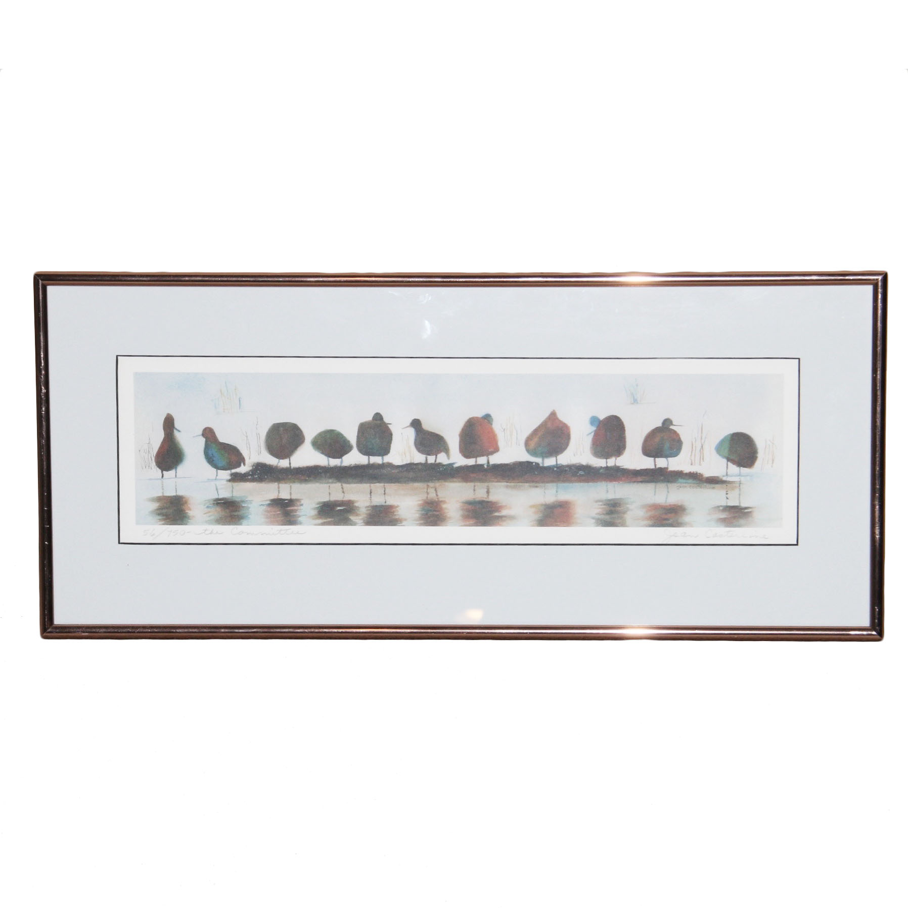 Jean Casterline Signed Print "The Committee"