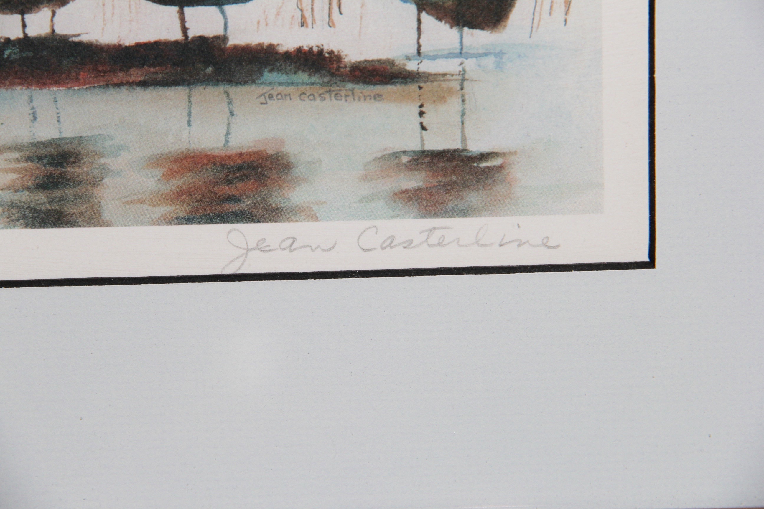 Jean Casterline Signed Print "The Committee"