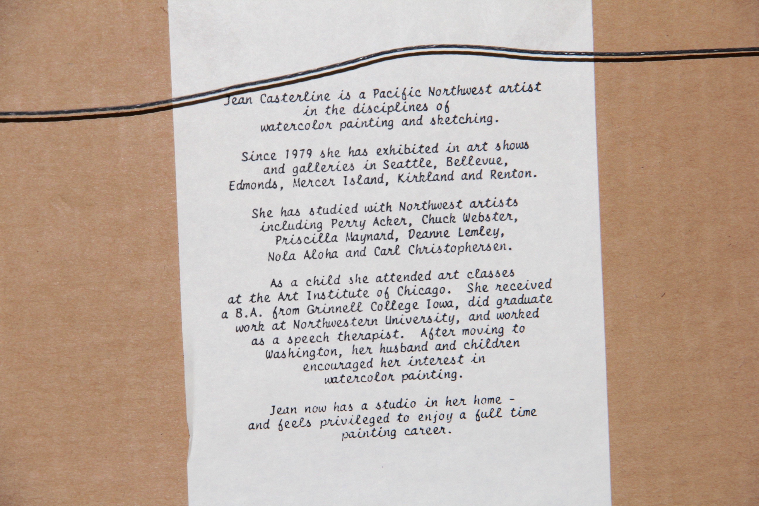 Jean Casterline Signed Print "The Committee"