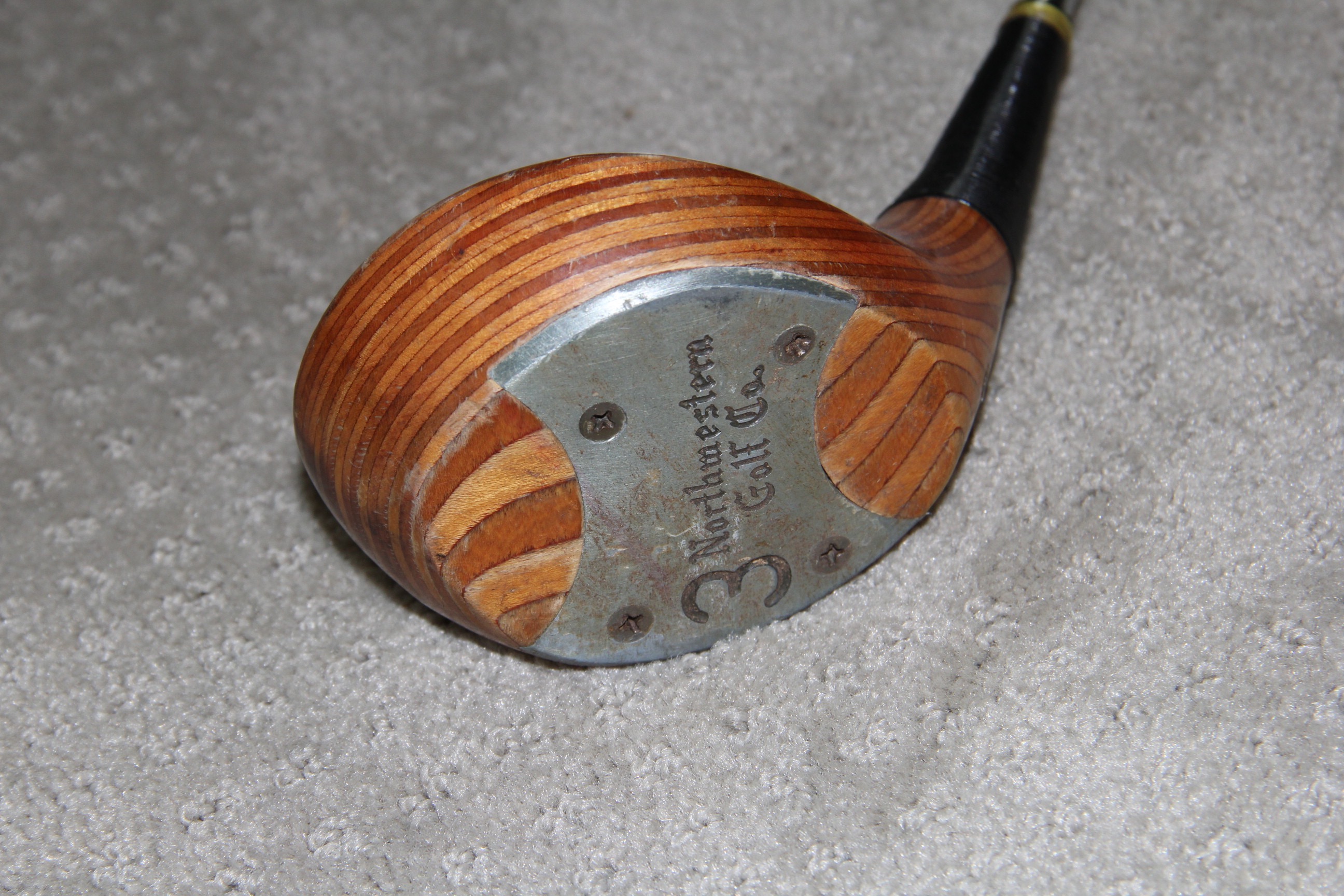 Vintage Golf Clubs and Ball Basket