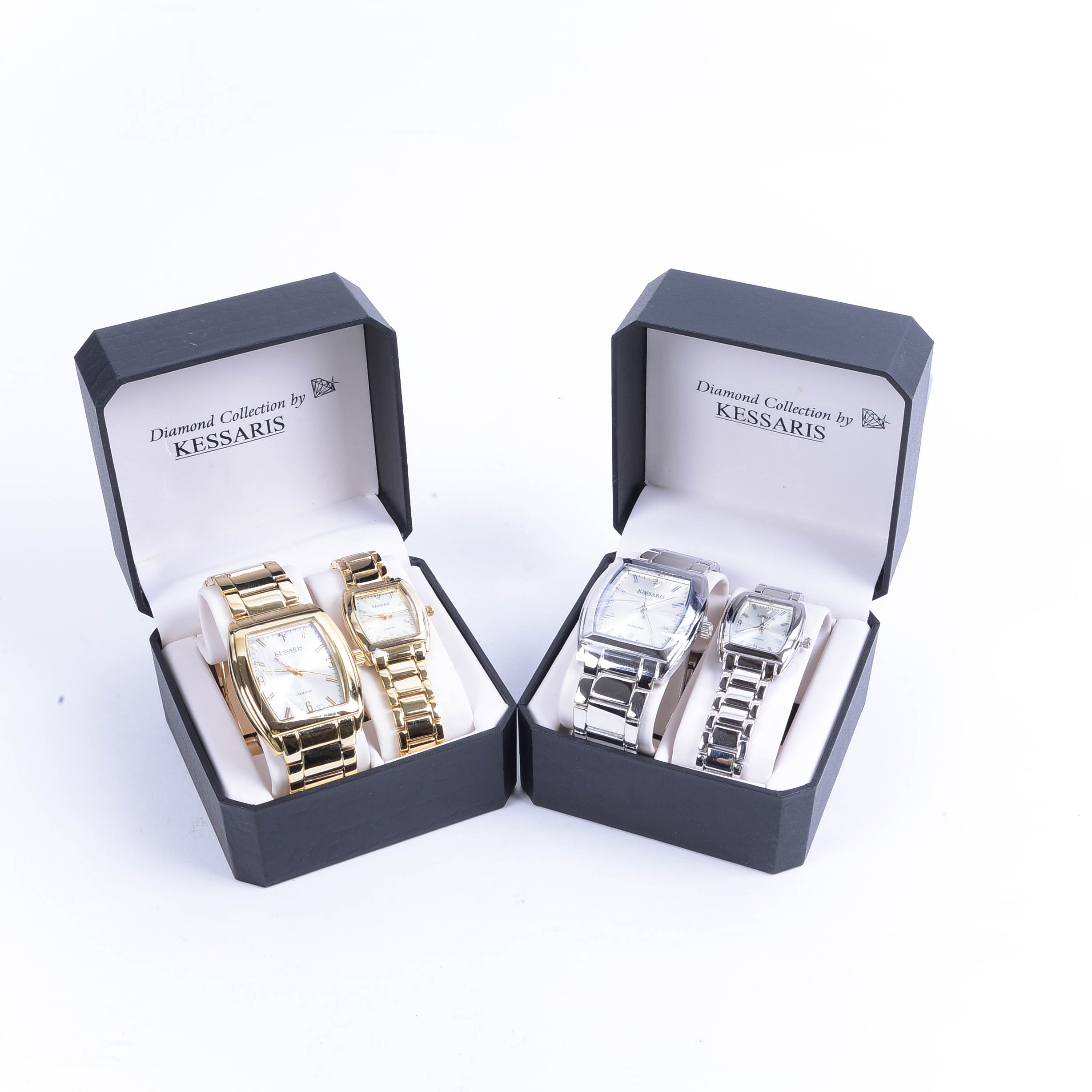 Diamond Collection by Kessaris His and Hers Watch Set