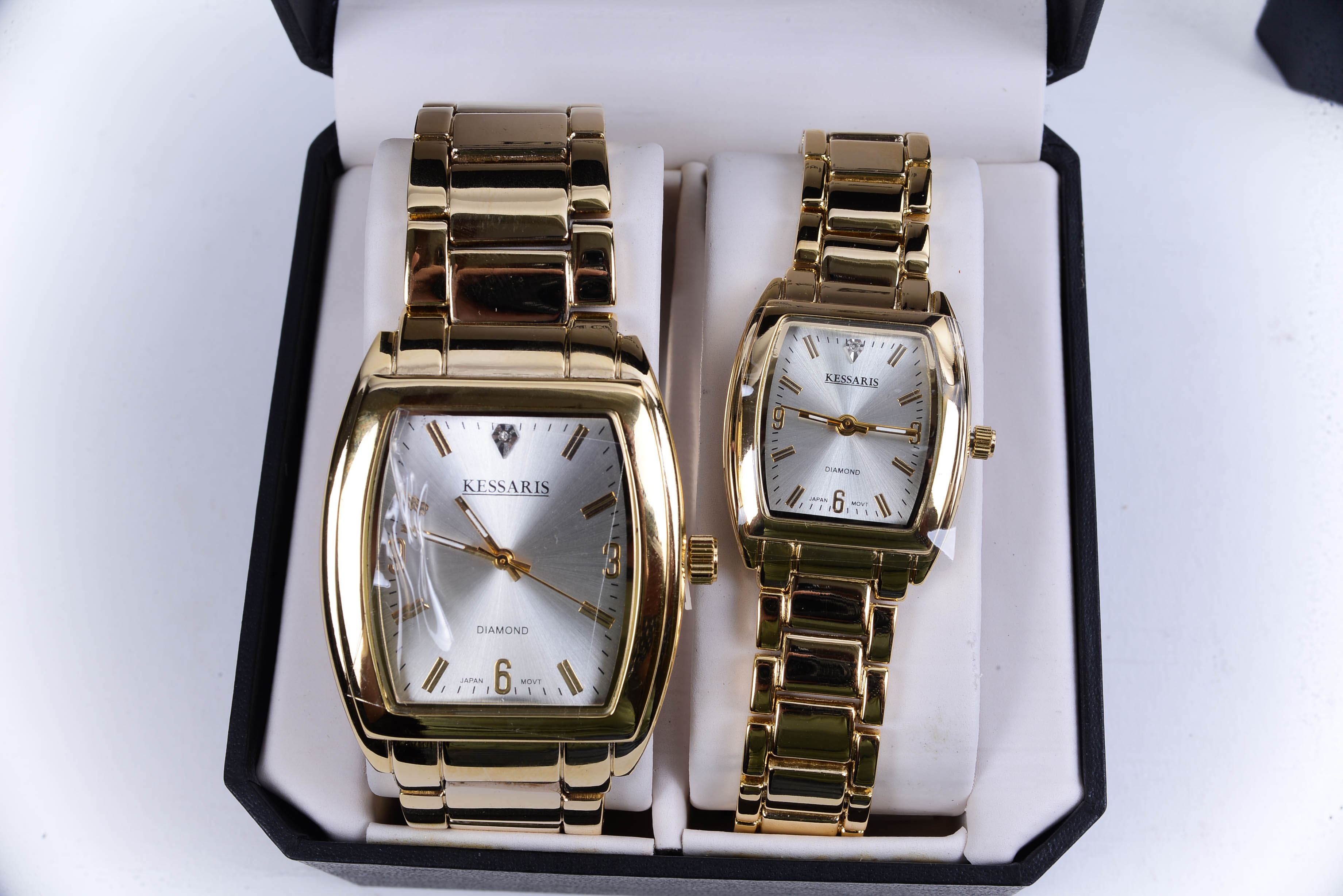 Diamond Collection by Kessaris His and Hers Watch Set