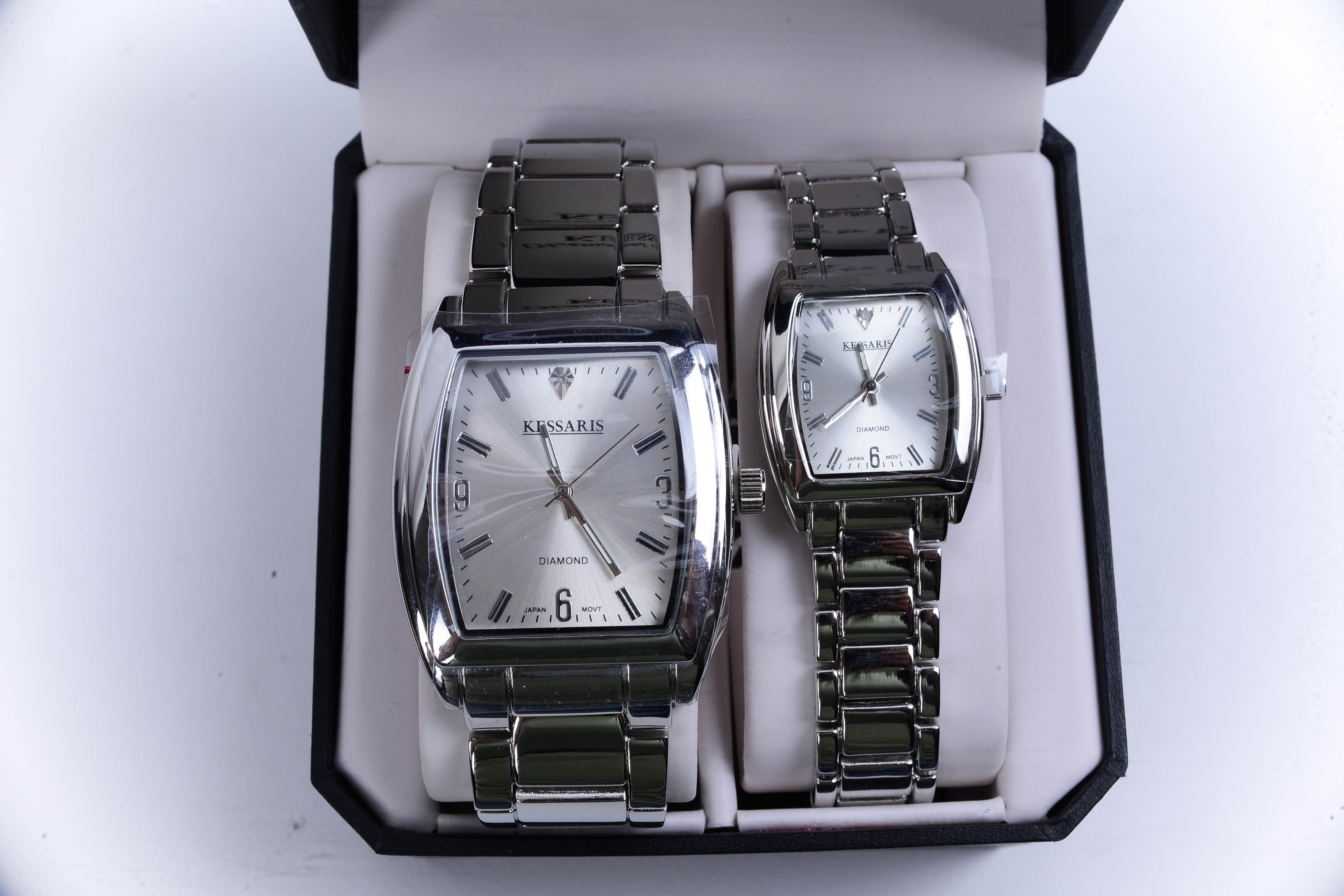 Diamond Collection by Kessaris His and Hers Watch Set