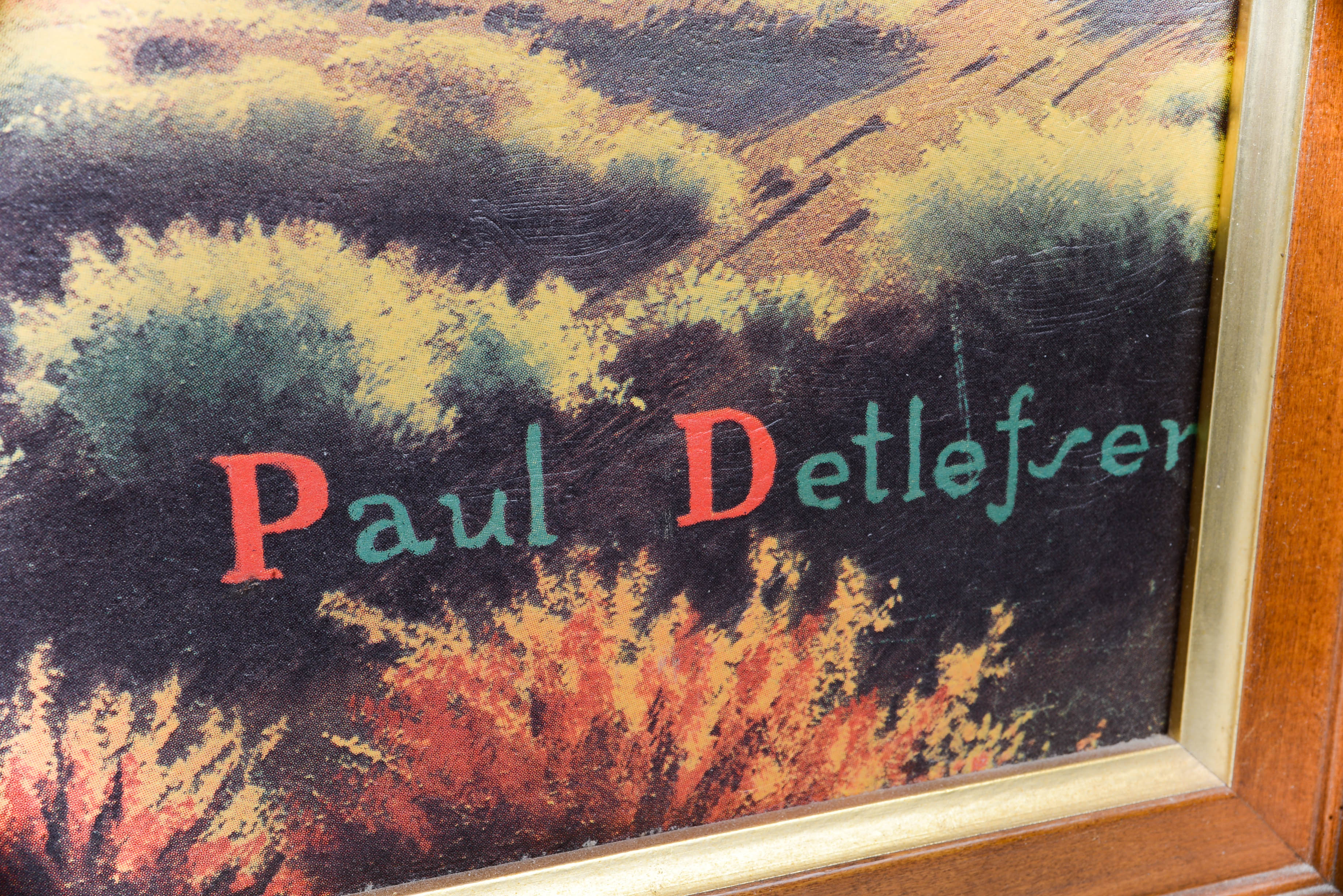 Paul Detlefsen Offset Lithograph "The Red Caboose"