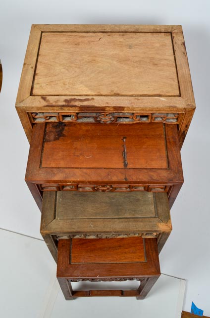 Chinese Wooden Nesting Tables