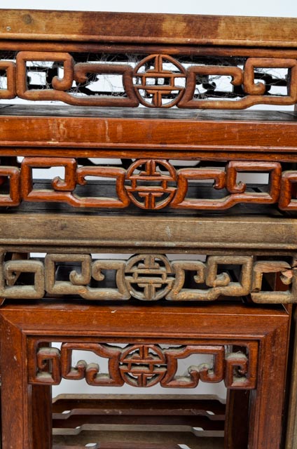 Chinese Wooden Nesting Tables