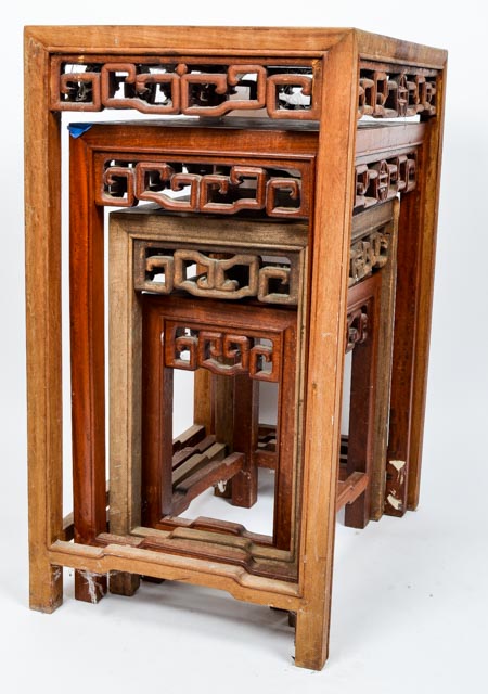 Chinese Wooden Nesting Tables