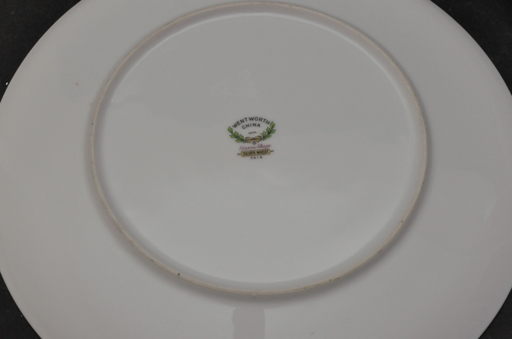 Wentworth China Eterna Shape Silver Wheat Dinnerware