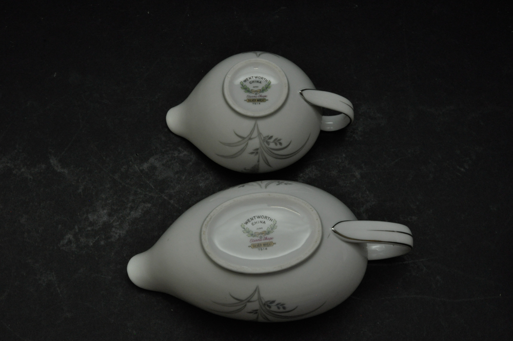 Wentworth China Eterna Shape Silver Wheat Dinnerware