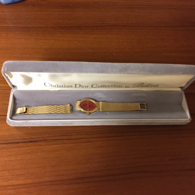 14K Christian Dior Collection by Bulova Watch