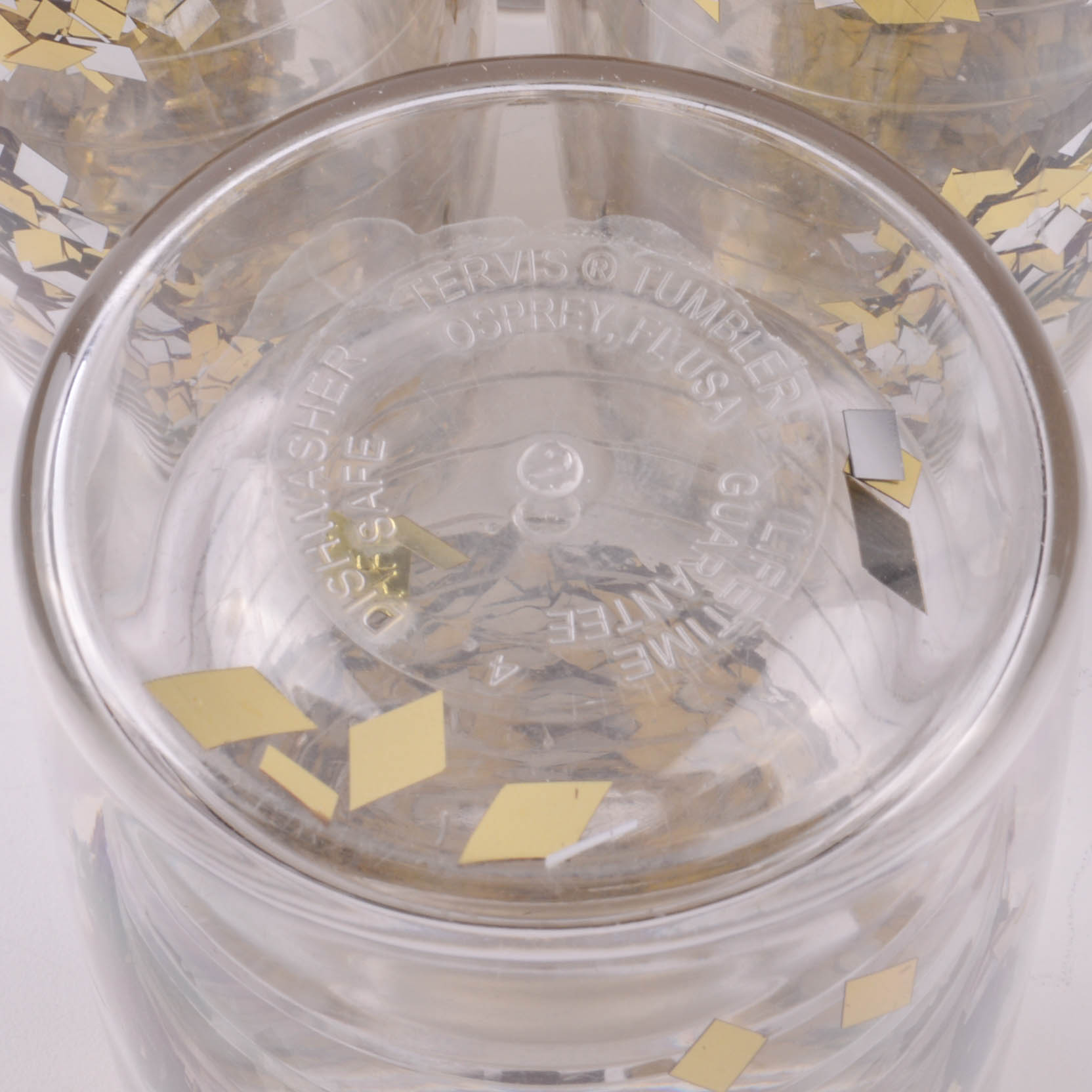 Set of Silver and Gold Confetti 16oz Tervis Insulated Tumblers