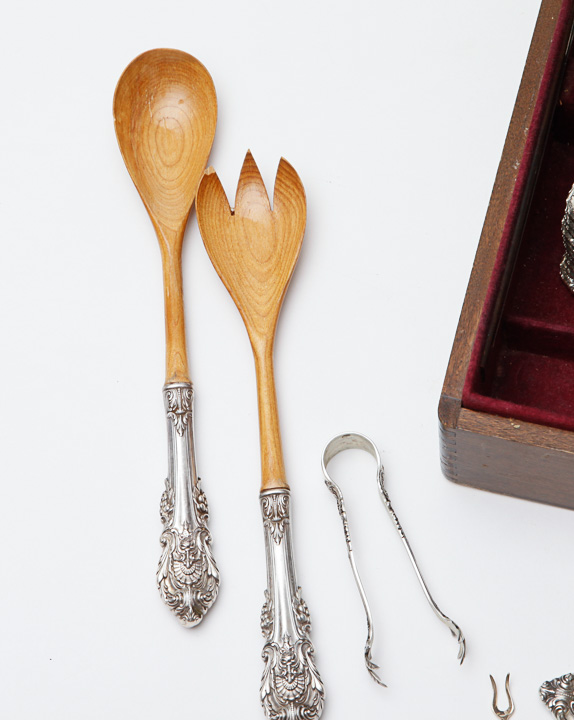 Wallace Sterling Set and More in Tarnish Proof Chest