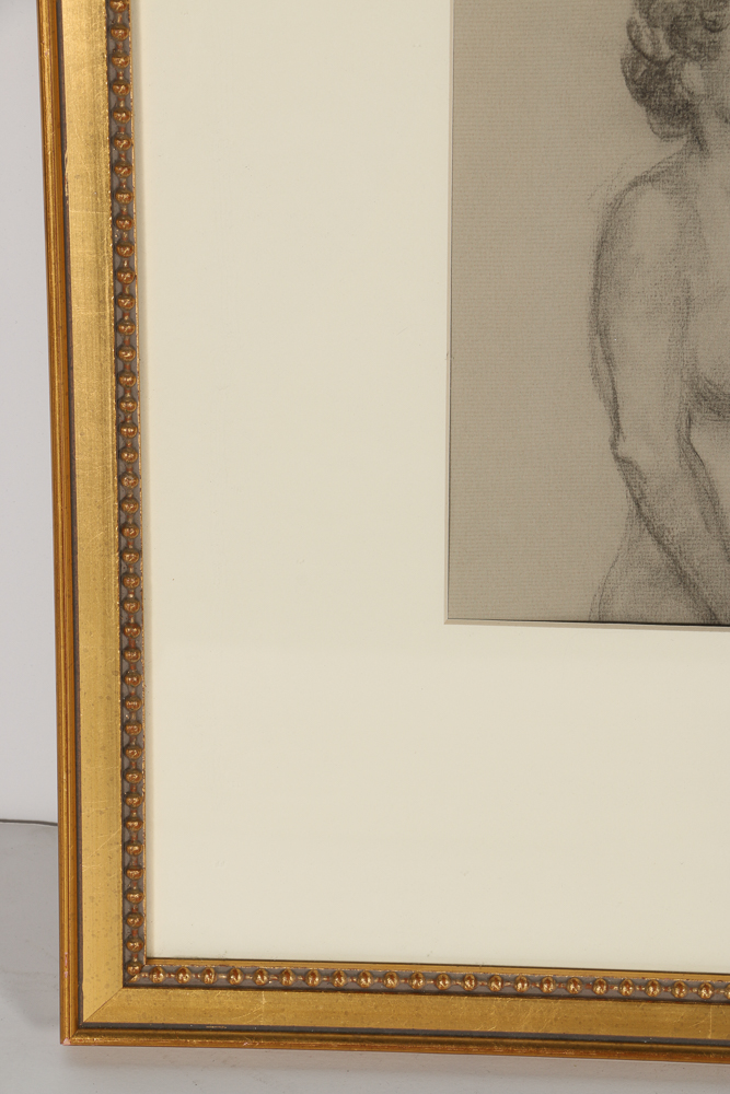 Charcoal Drawing of a Female Nude