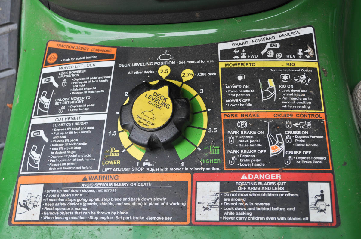 John Deere X300 Riding Mower