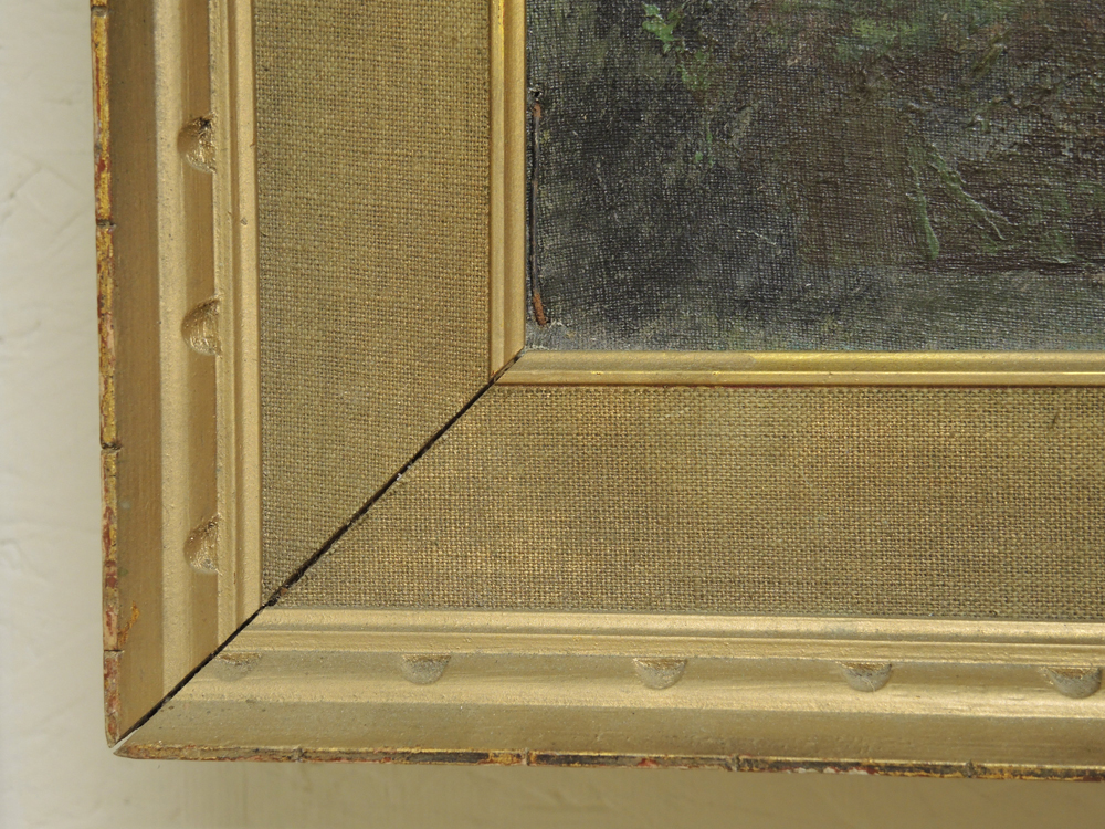 P. Bell Oil on Board Landscape Painting