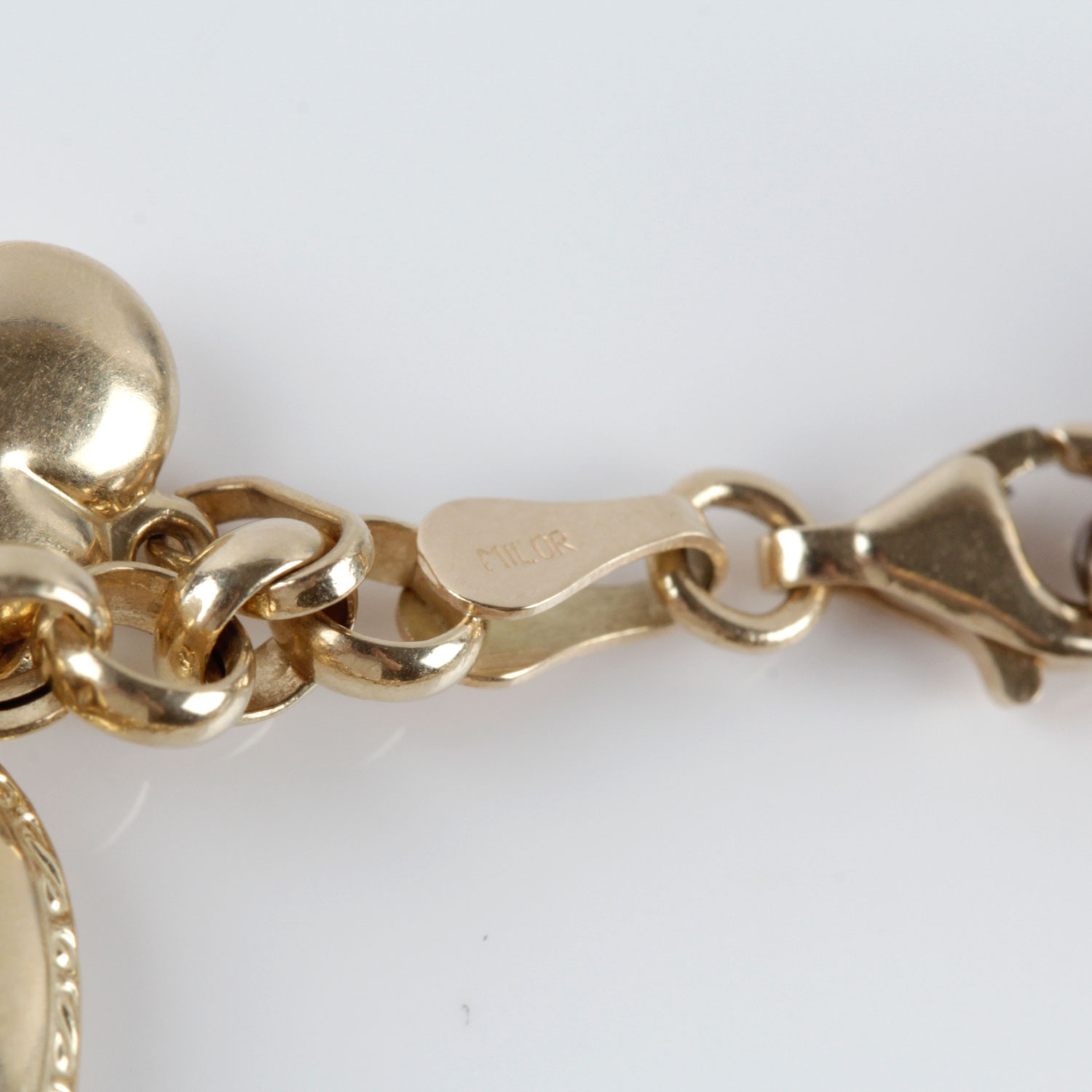 Milor 14K Gold Charm Bracelet