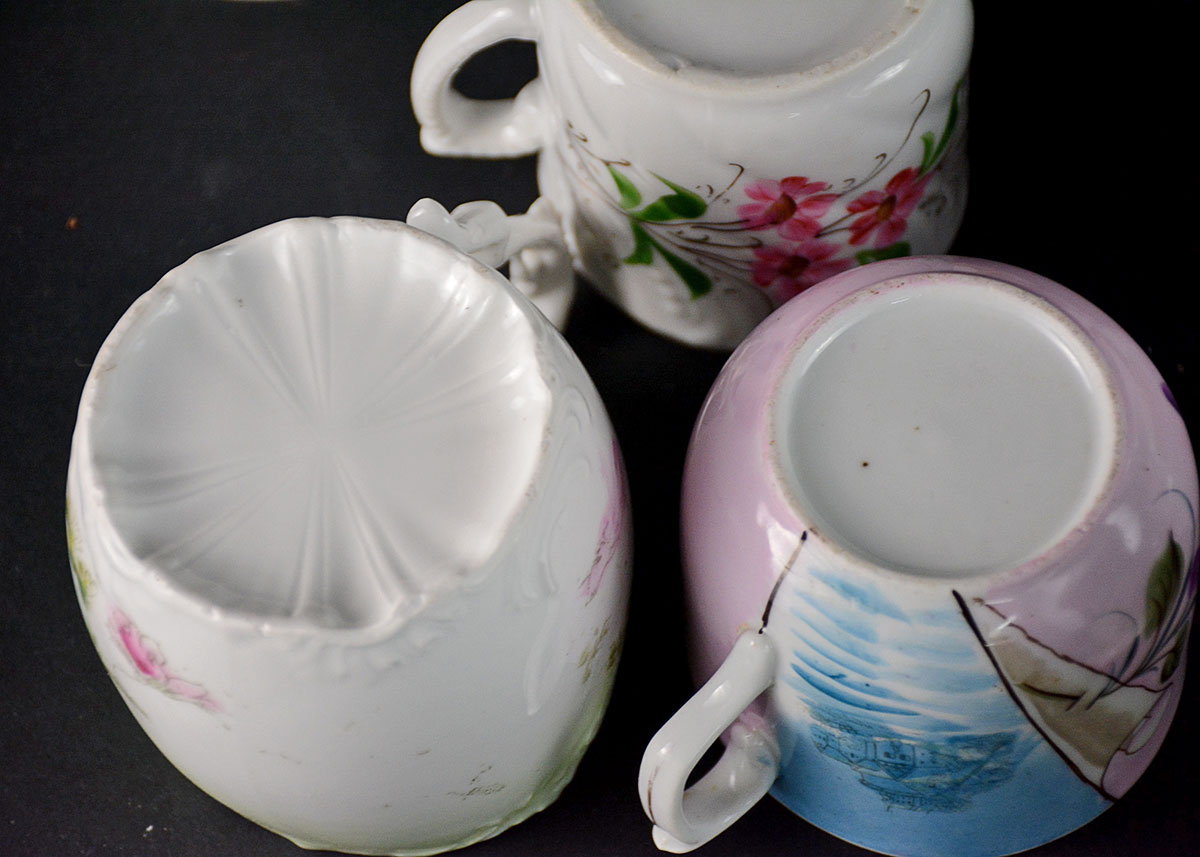 Medley of Fine China Teacups and Vessels
